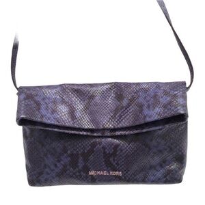 Michael Kors Snakeskin leather fold over bag